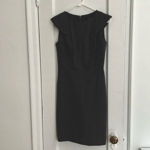 Jcrew grey 365 crepe dress size 2P (petite)